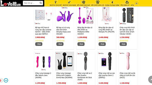 Top 5 địa chỉ shop người lớn tại HCM gồm Love18